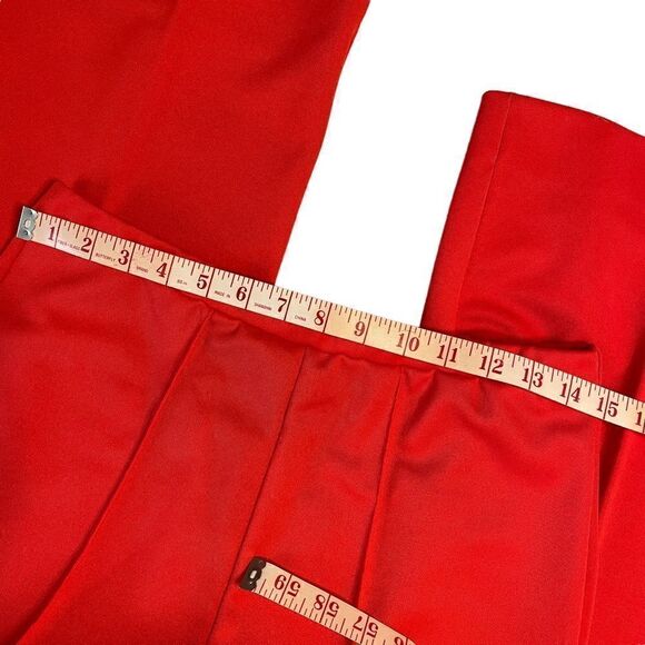 Vintage Vivid Red Wide leg Trousers - Picture 4 of 8
